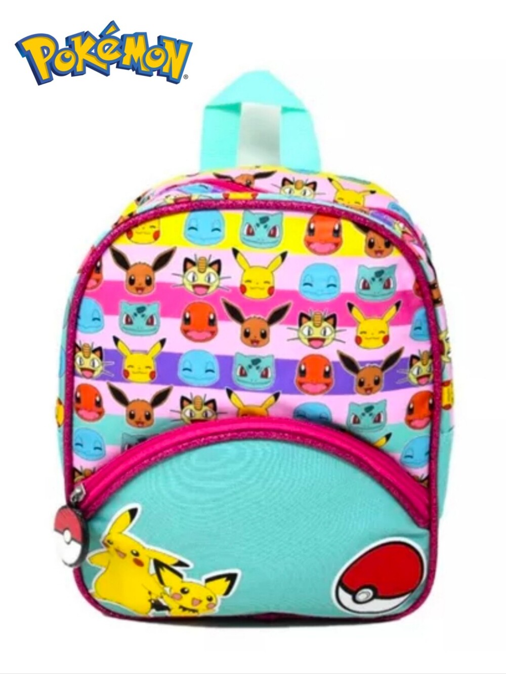 Pokemon Backpack Pikachu Pichu & Pokeball